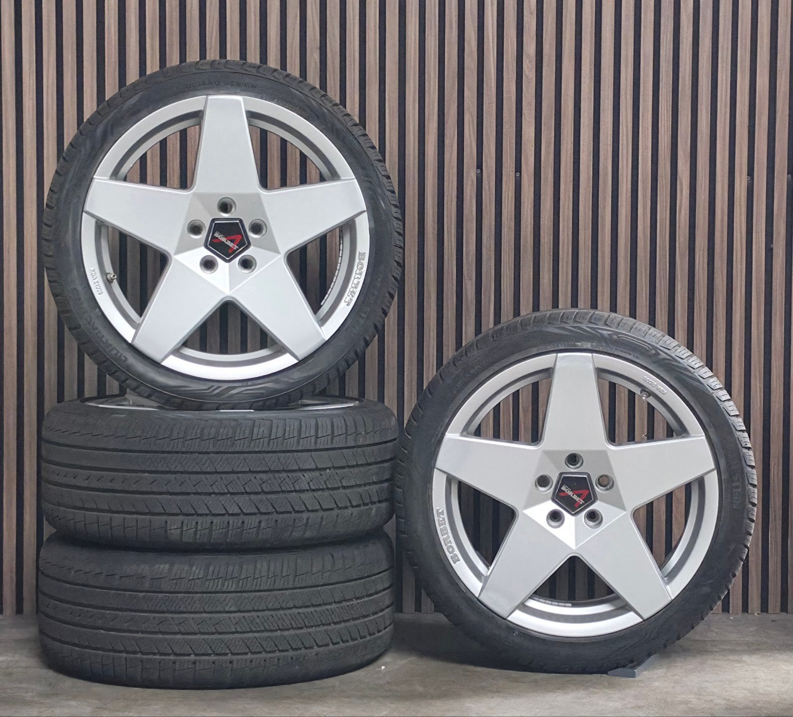 18" Borbet Velgen+ZGAN A merk Allseason Banden 5x112 Golf, 18 inch, Gebruikt, Banden en Velgen, Ophalen of Verzenden