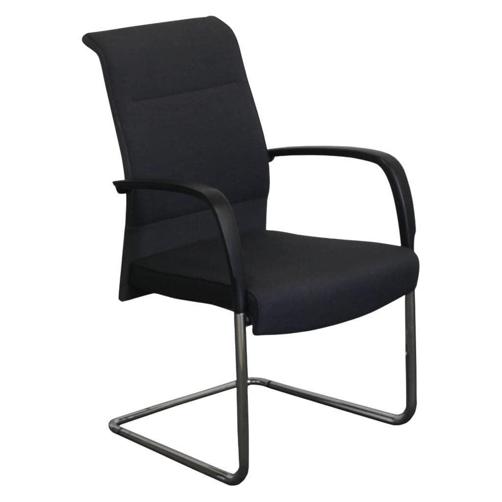 Kusch en Co Slede Vergaderstoel Antraciet Chroom, Gebruikt, Ophalen of Verzenden, Grijs, Vijf, Zes of meer stoelen