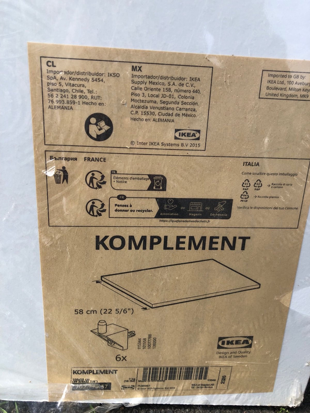 Nieuw IKEA Komplement Plank - Maten op etiket, Ophalen, Nieuw