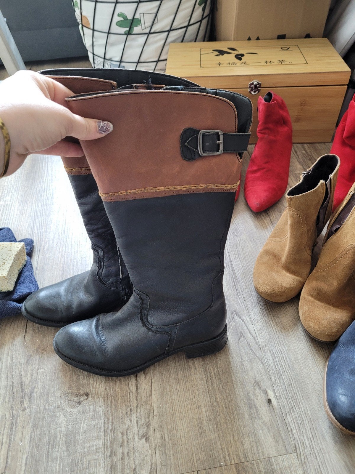Laarsen leer 36, Ophalen of Verzenden, Gebruikt, Dressuur, Schoeisel