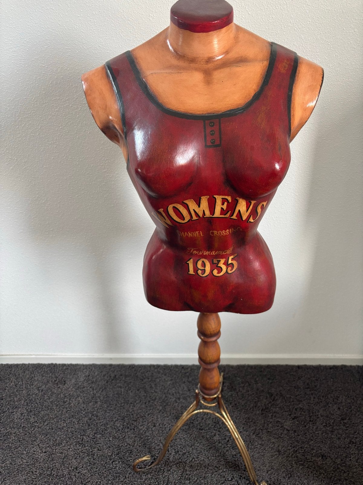 Vintage Paspop Buste "Womens Channel Crossing 1935", Ophalen