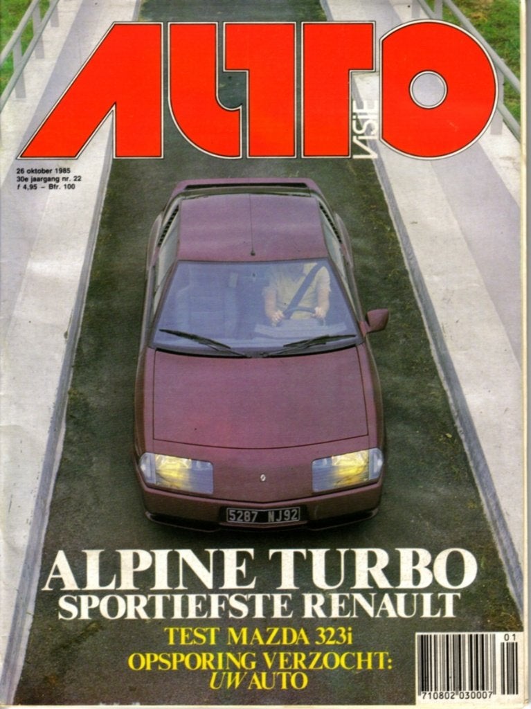 Autovisie test Renault Alpine V6 Turbo 1985, Ophalen of Verzenden, Gelezen, Renault