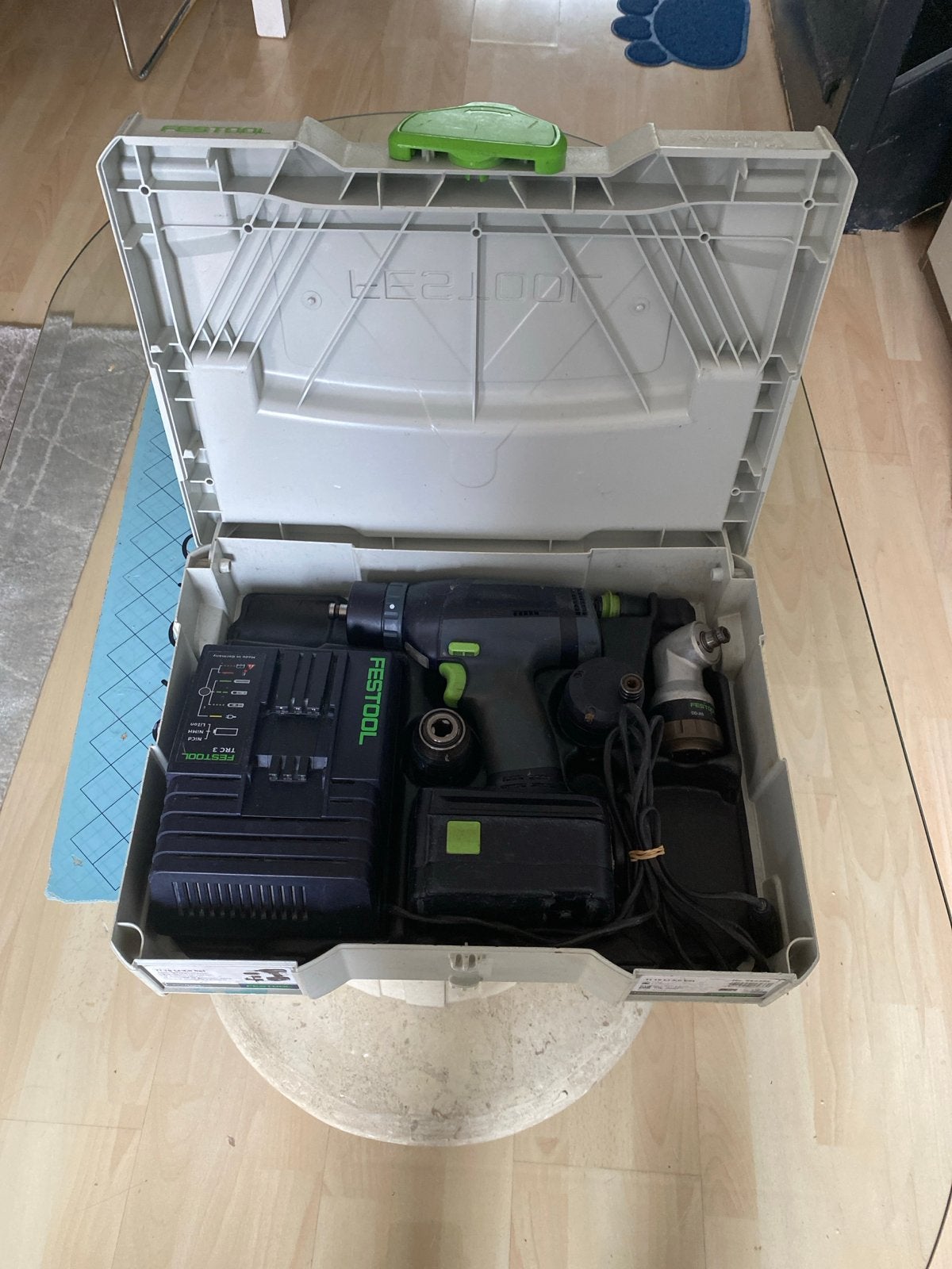 Festool Accuboormachine met oplader en accessoires, Gebruikt, Variabele snelheid, Ophalen of Verzenden, Boor- en Schroefmachine