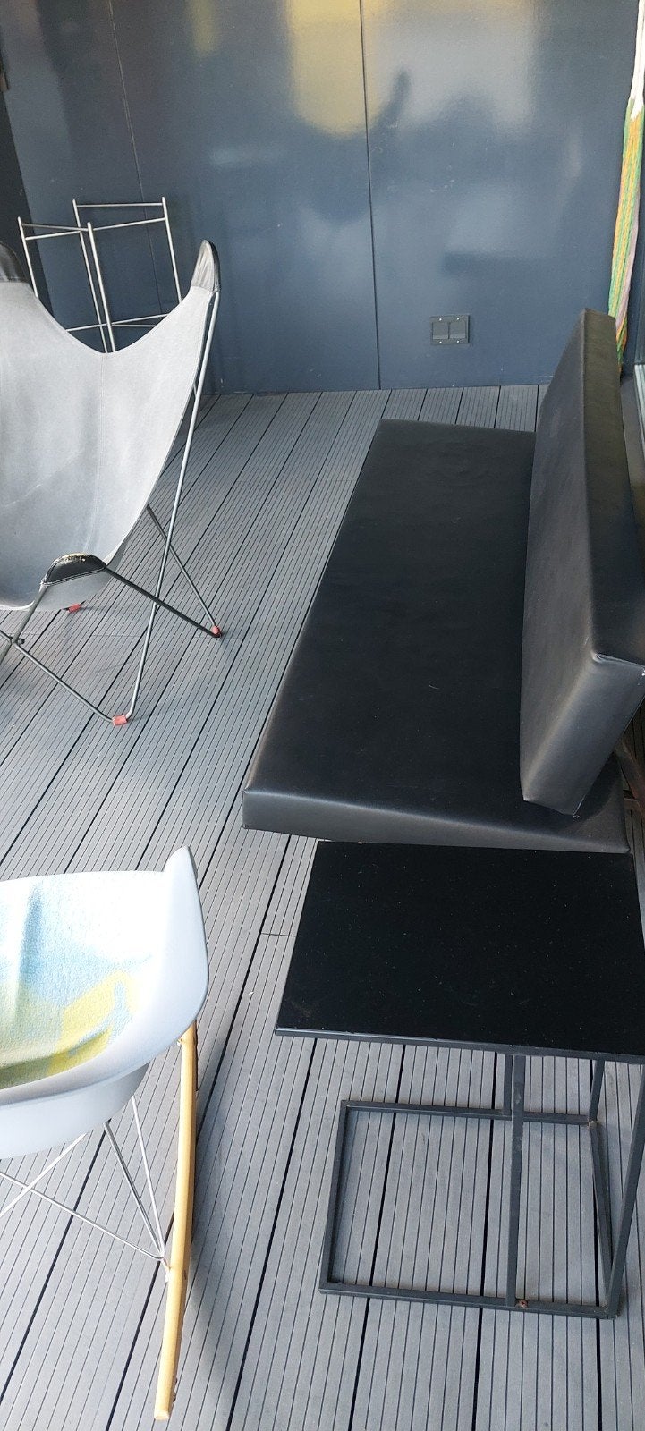 Skay bank van Van der Sluis - ideaal voor balkon, Ophalen, Kunststof, Gebruikt, Minder dan 75 cm