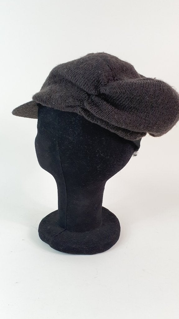 Damesmuts, pet of wollen baret, bruin. 2A9, Tweedehands verkoop, Tweedehands verkoop, Ophalen of Verzenden, Gedragen