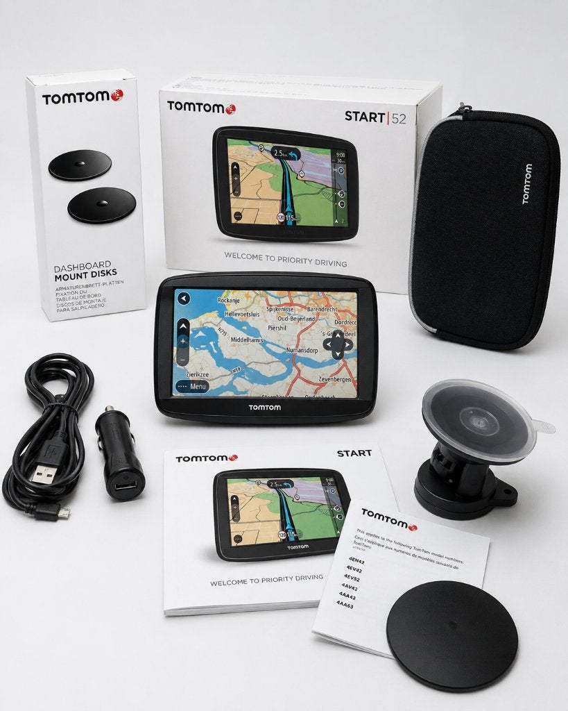 TomTom Start 52 Navi Compleet | Europa Kaarten, Ophalen of Verzenden, Zo goed als nieuw