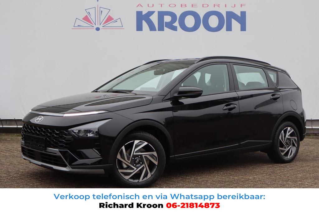 Hyundai Bayon 1.0 T-GDI Comfort Automaat I Navigatie I Stuur, Zwart, Zwart, Origineel Nederlands, Bedrijf