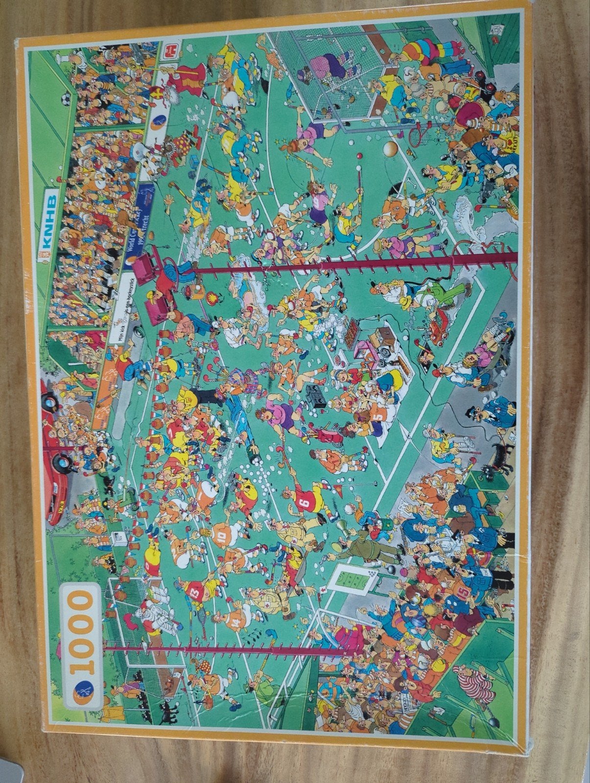 Jumbo Jan van Haasteren Legpuzzel KNHS Hockey 1000 stukjes, Ophalen of Verzenden, 500 t/m 1500 stukjes, Gebruikt, Legpuzzel