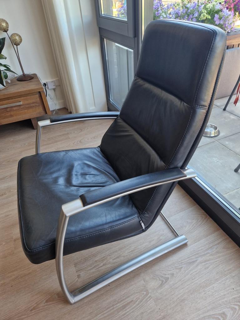Topform leren stoel, Ophalen of Verzenden, 75 tot 100 cm, 50 tot 75 cm