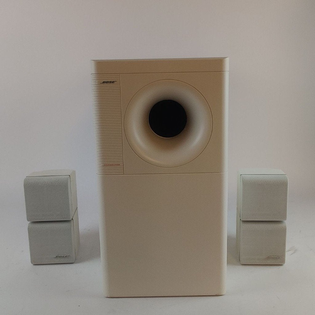 Bose Acoustimass 5 series 2 sub + 2 speakers || Nu €79,99, Gebruikt, Subwoofer, Ophalen of Verzenden, X
