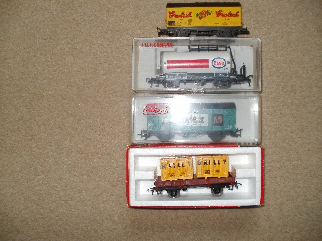 4x div. Ho Wagons Fleischman.Liliput Jouef.ook voor Marklin, Wisselstroom, Fleischmann, Wagon, Ophalen of Verzenden