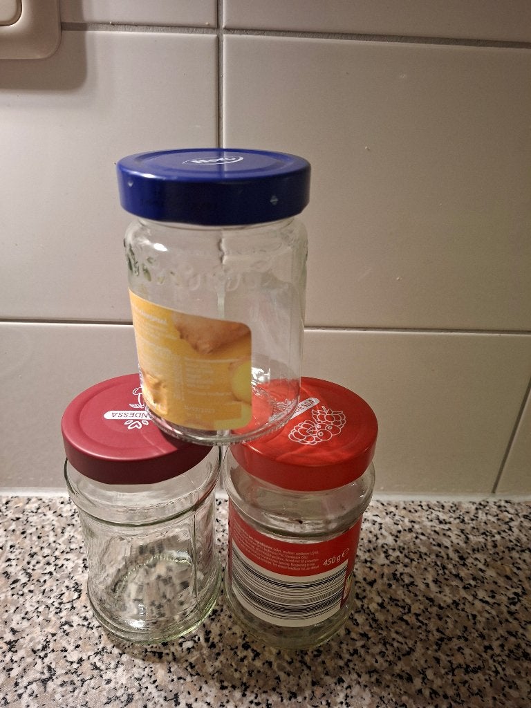 Jam potjes, Ophalen, Zo goed als nieuw, Meerkleurig, Overige merken