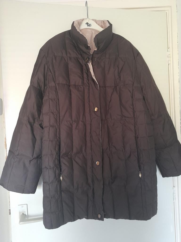 Gratis Vintage C&A Jas- CANDA - Bruin, Maat 48, Ophalen, Bruin, Maat 46/48 (XL) of groter, Gedragen