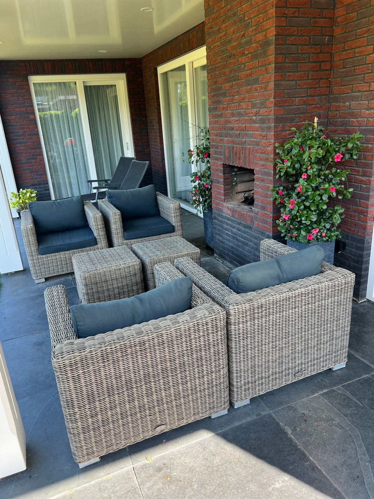 Luxe lounge tuinset van colombier Collection Home & Garden, Tuin en Terras, Tuinsets en Loungesets, Ophalen, Gebruikt, Wicker