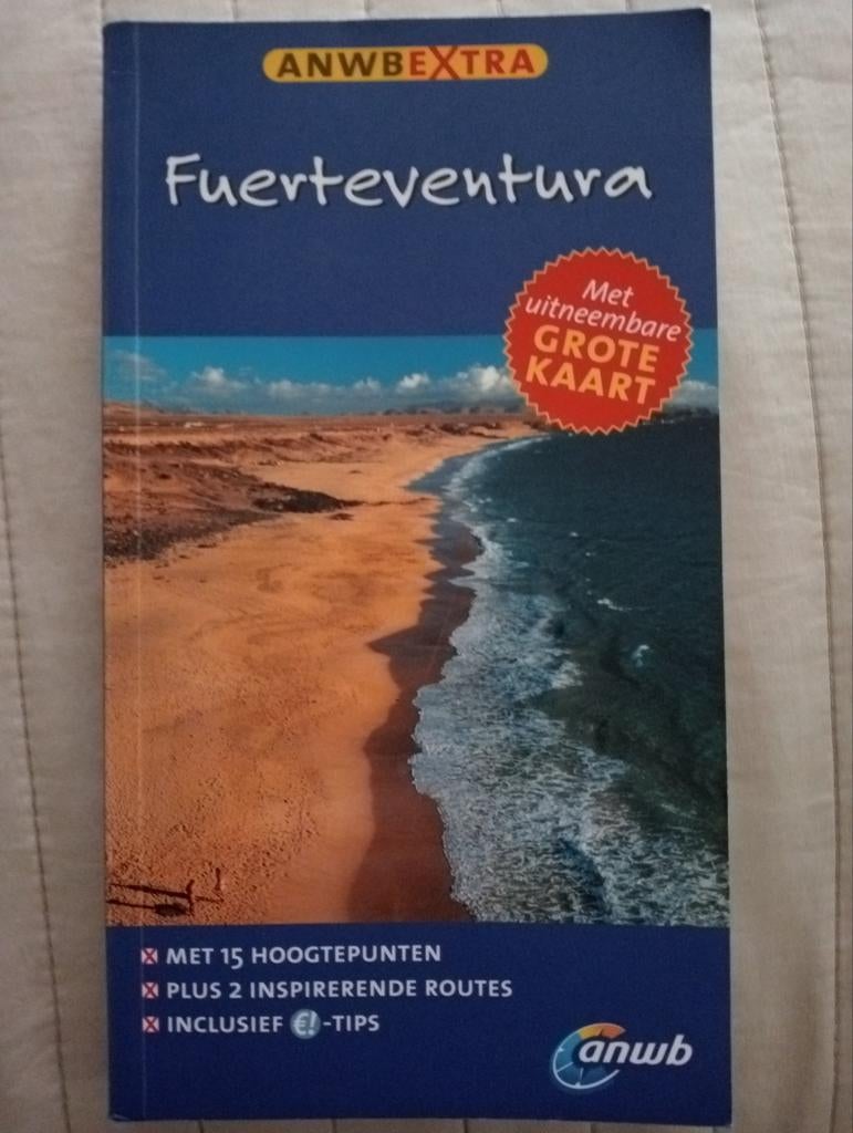 ANWB Extra Reisgids Fuerteventura met Grote Kaart, Europa, Ophalen of Verzenden, Zo goed als nieuw, Reisgids of -boek