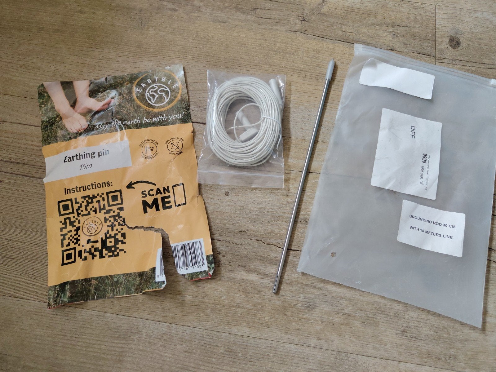 Earthing pin / Aardingspin (15m kabel), Ophalen of Verzenden, Nieuw