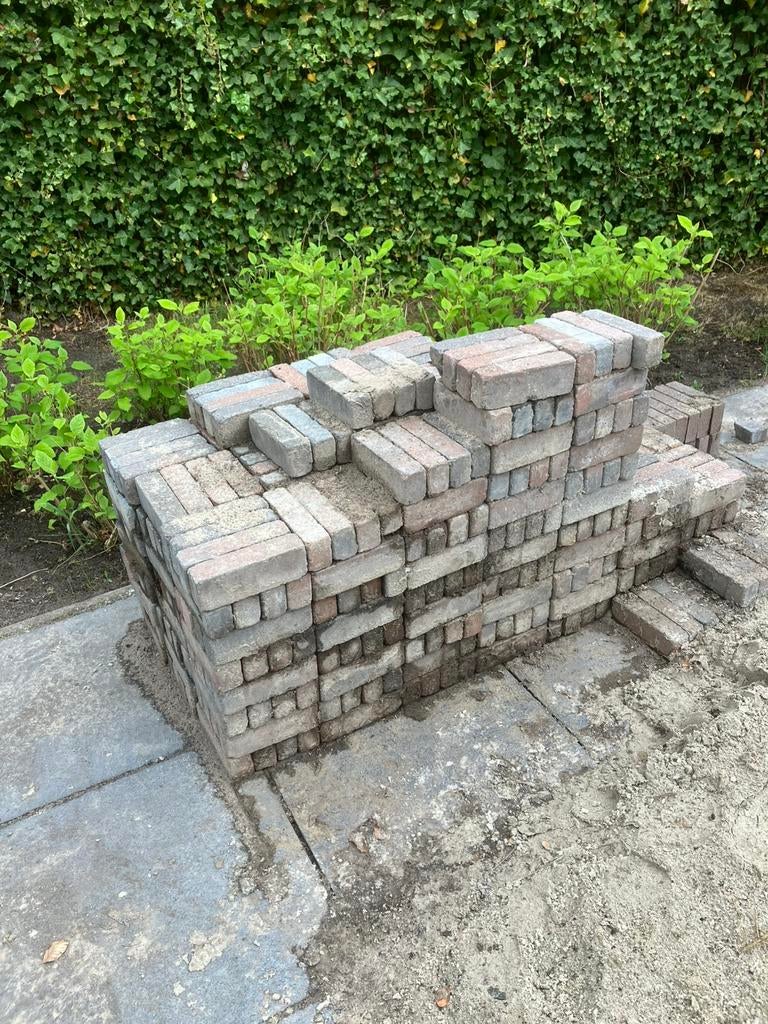 Gratis af te halen - klinkers 5 x 20, ongeveer 2,5m2, Ophalen, Gebruikt, Beton, Klinkers