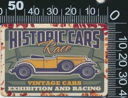 Sticker: Histroric Cars Race - Vintage cars, Ophalen of Verzenden, Zo goed als nieuw, Auto of Motor