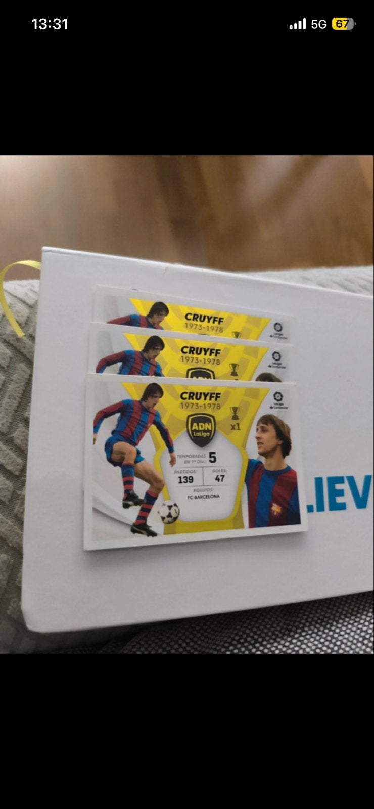 Johan Cruijff voetbalplaatjes - FC Barcelona, Verzamelen, Ophalen of Verzenden, Zo goed als nieuw, Buitenlandse clubs, Spelerskaart