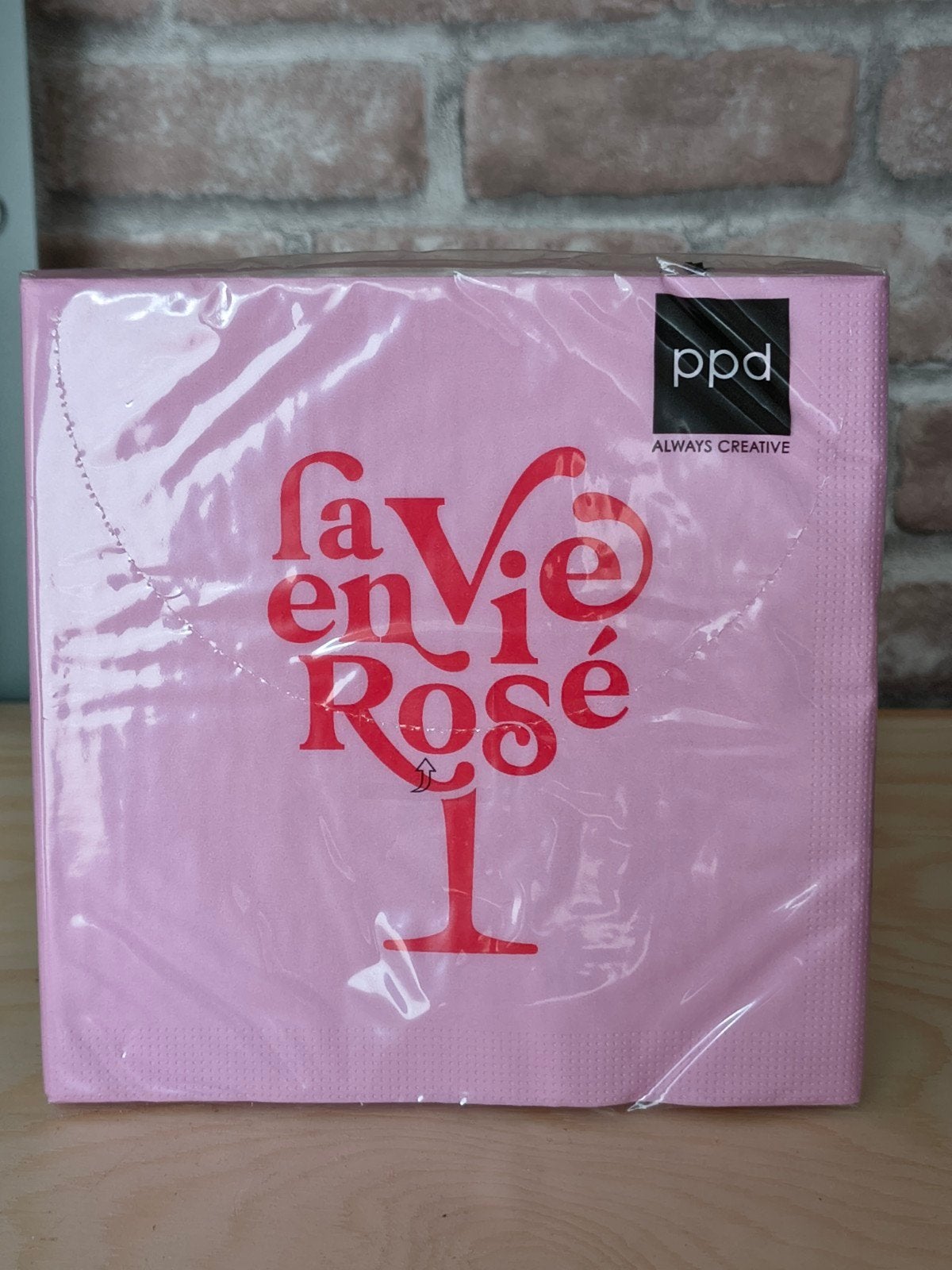 Servetten 'La Vie en Rose' - Roze - Nieuw, Ophalen, Nieuw, Roze, Papier/karton