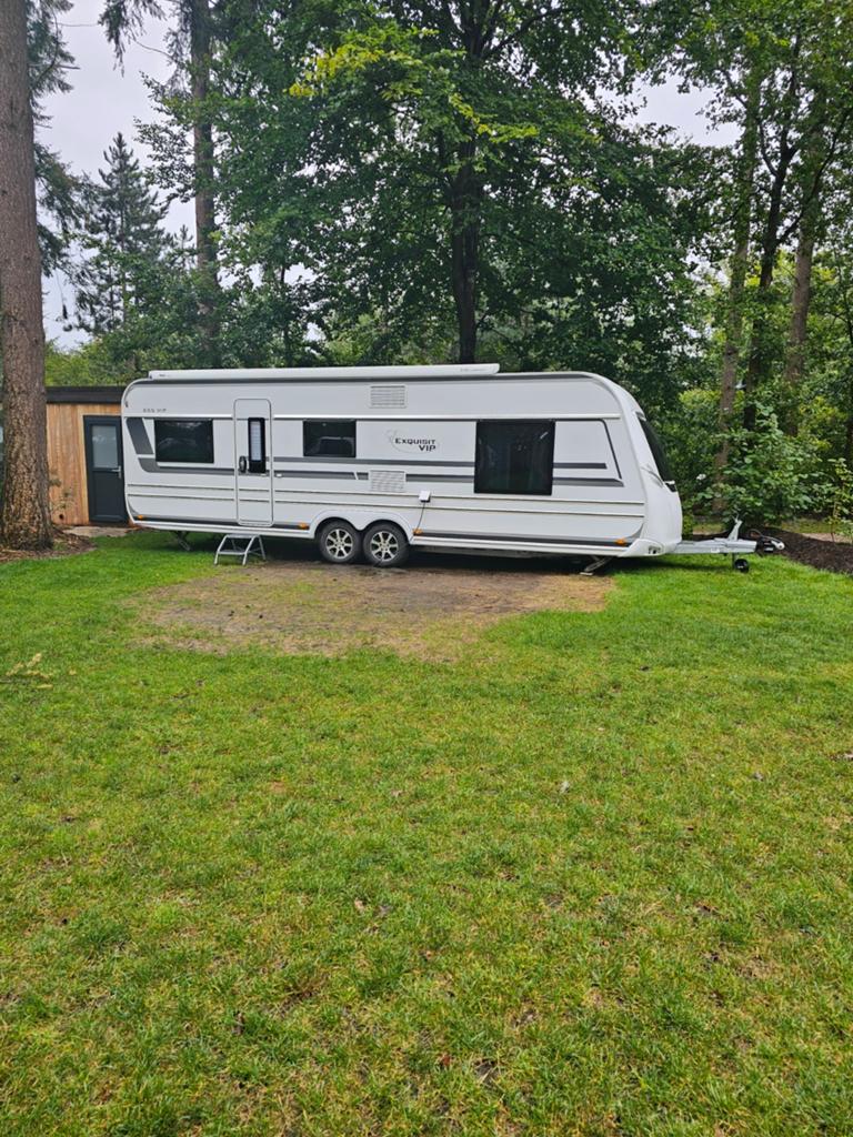 LMC Exquisit VIP 6.55 2020, Caravans en Kamperen, Caravans, Particulier, Rondzit, Vast bed, Airco, Douche, Luifel, Ophalen