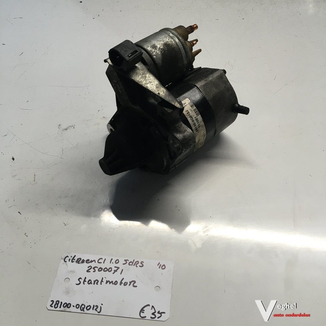 Citroen C1 1.0 5drs 2010 Wagennr 2500071   Startmotor  28100, Gebruikt, -, -, Ophalen of Verzenden