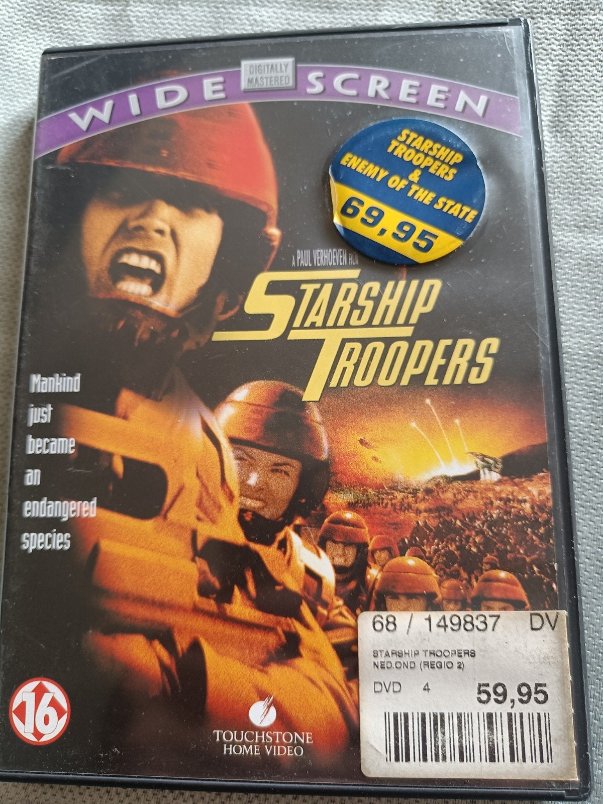 Starship Troopers DVD - Sci-Fi Actieklassieker, Gebruikt, Vanaf 16 jaar, Ophalen of Verzenden, Breedbeeld