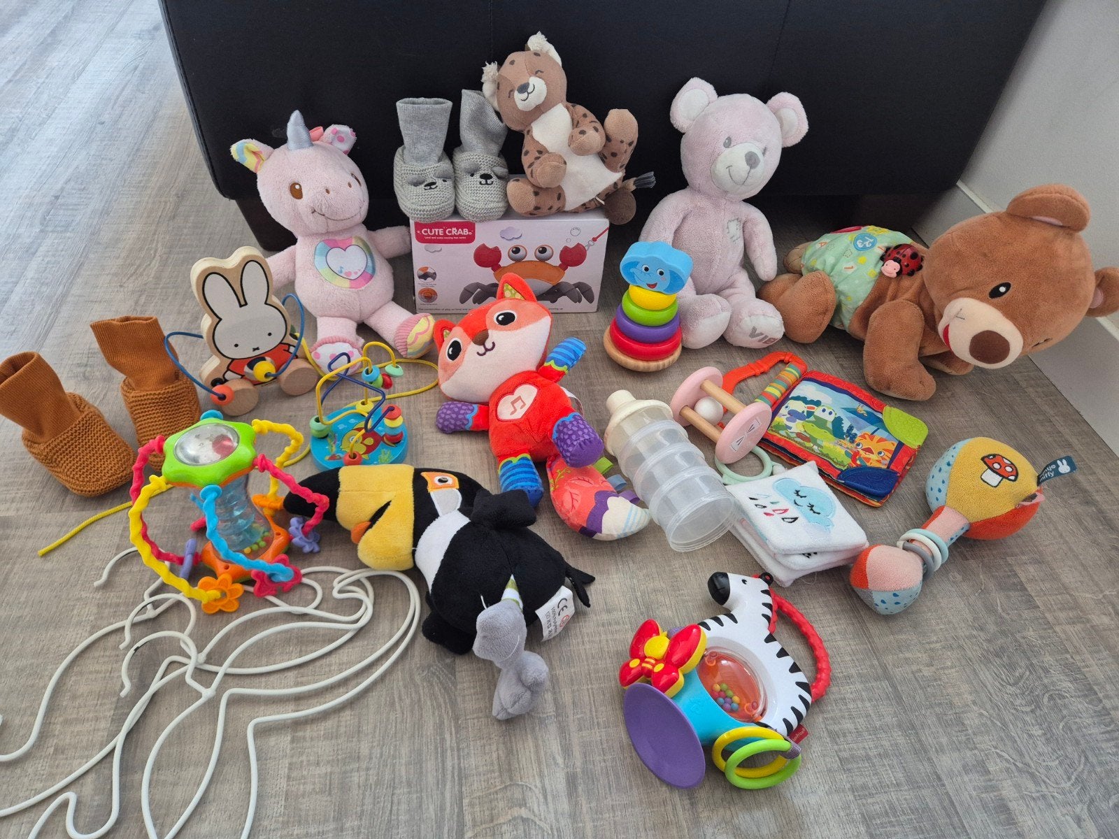 Tas vol babyspeelgoed van V-tech en overige leuke spulletjes, Ophalen of Verzenden, Zo goed als nieuw, Overige typen, Met licht