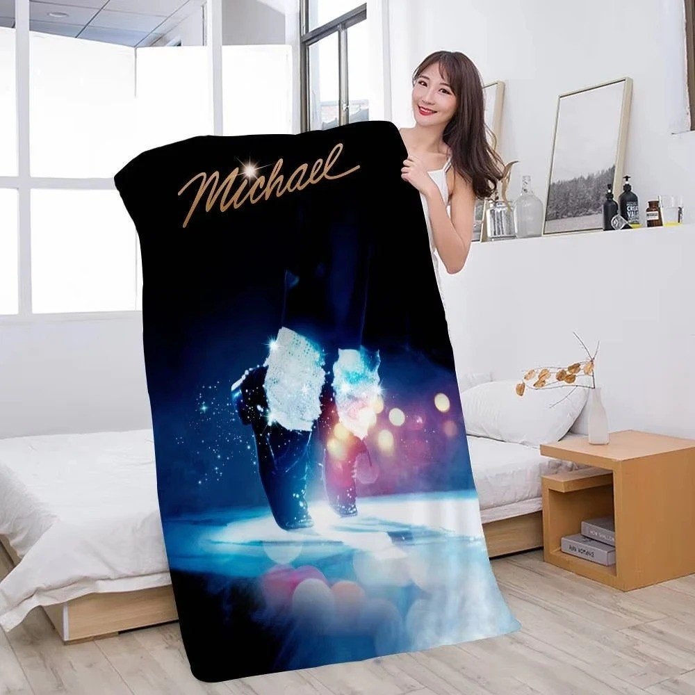 Michael Jackson badhanddoeken van zacht microvezel 140x70cm, Ophalen of Verzenden, Nieuw, Gebruiksvoorwerp