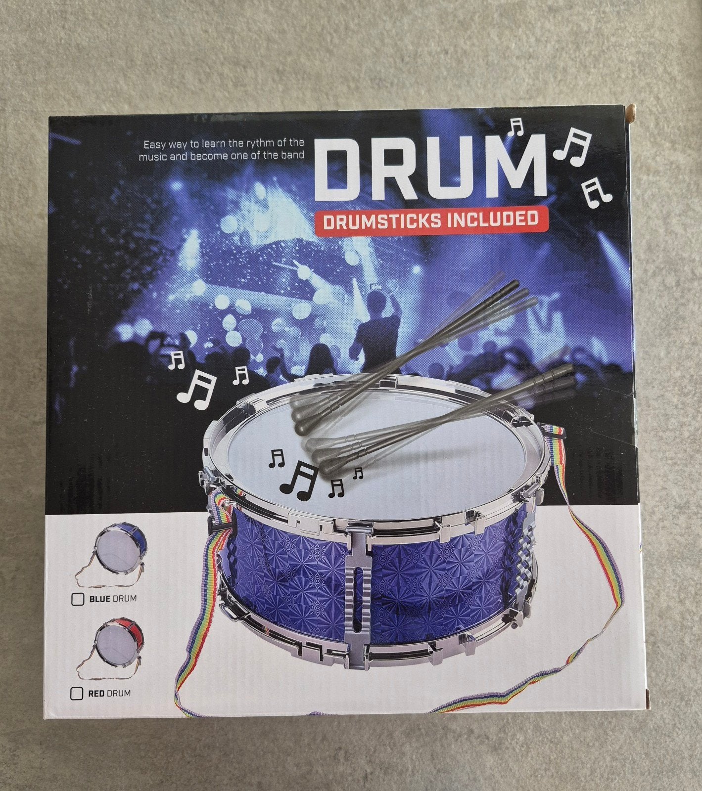 johntoy drum met drumstokken - rood, Ophalen of Verzenden, Nieuw, Overige merken