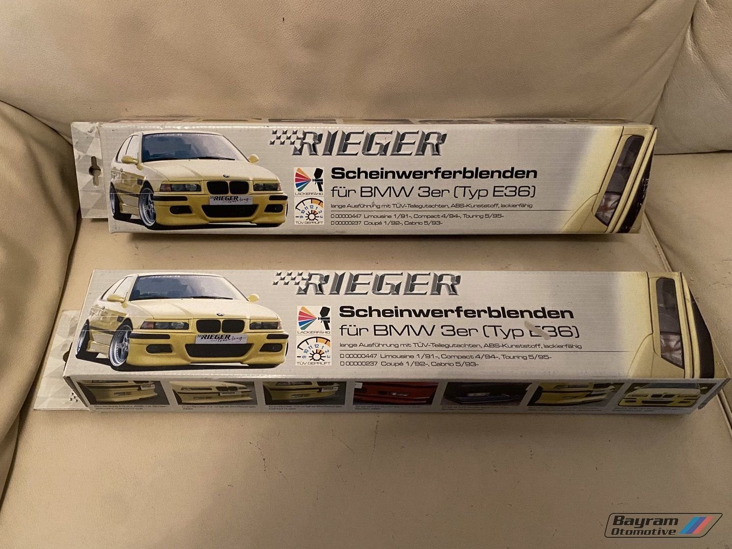 Bmw E36 booskijkers coupe cabrio set Rieger 3-serie spoiler, Auto diversen, Tuning en Styling, Ophalen of Verzenden, -, -, -