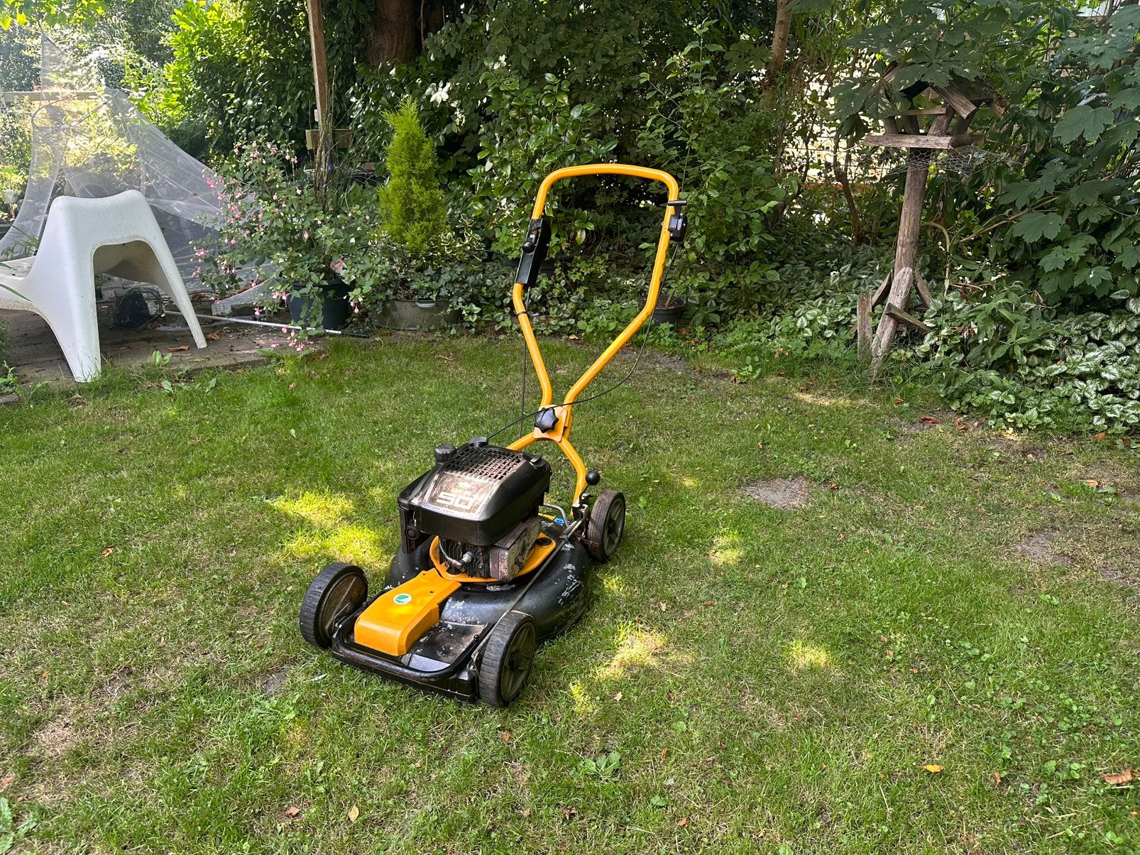 Nette Stiga Multiclip benzine grasmaaier, Tuin en Terras, Grasmaaiers, Cirkelmaaier, Gebruikt, Mulchfunctie, Ophalen of Verzenden