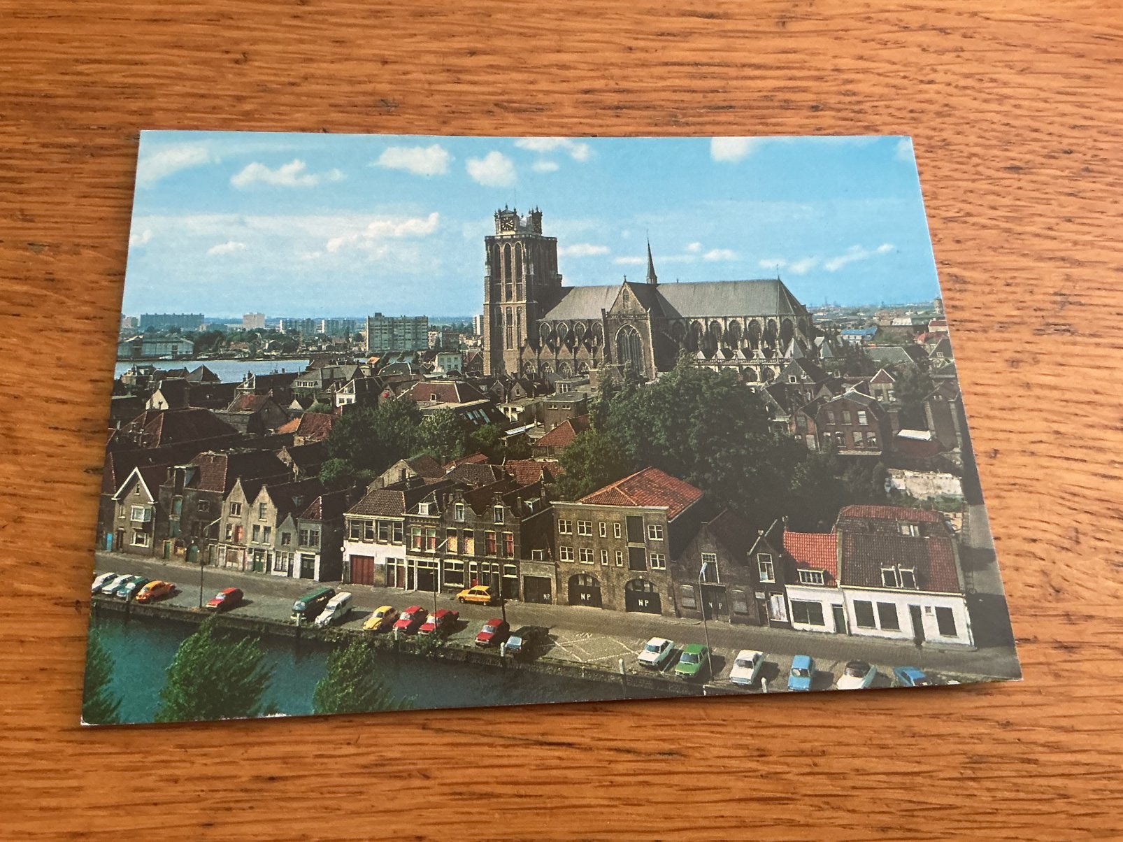 C3697 Dordrecht kerk VOLKSWAGEN CITROËN BMW, Ophalen of Verzenden, 1960 tot 1980, Zuid-Holland