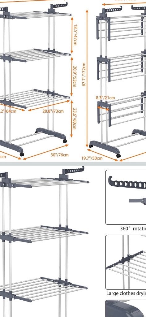 Drying Rack sides are foldable, Ophalen, Zo goed als nieuw, Wasrek