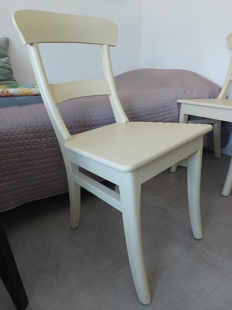 Eetkamerstoelen teakhout, Huis en Inrichting, Stoelen, Ophalen, Gebruikt, Twee, Overige kleuren