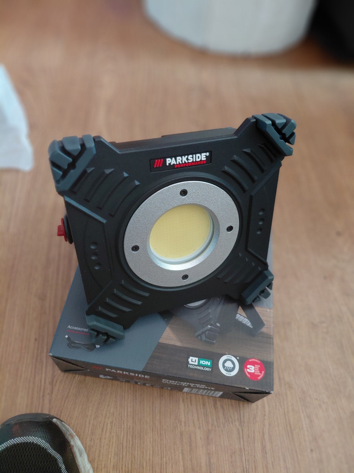 Parkside Performance LED Bouwlamp Accu, Ophalen of Verzenden, Nieuw, Minder dan 50 watt, Lamp met armatuur