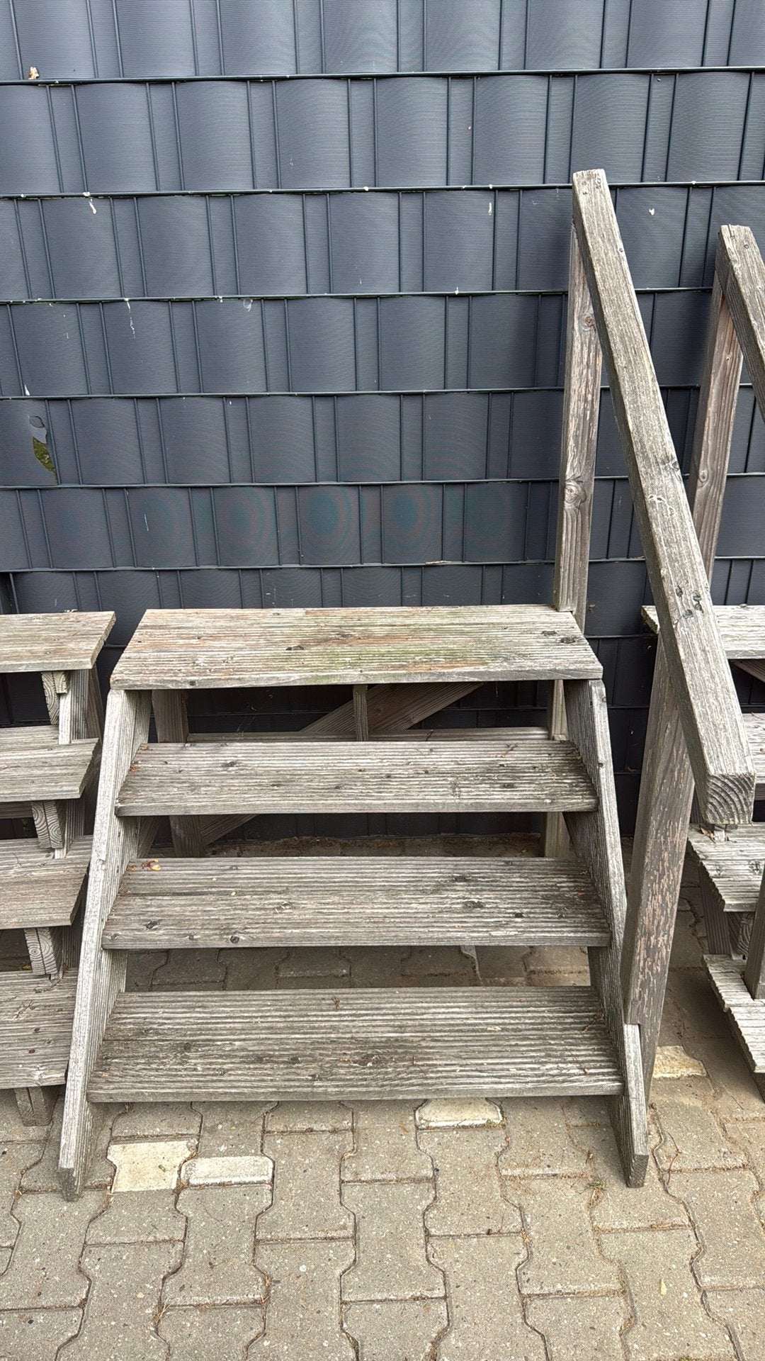 Houten trap met leuning, Ophalen, Gebruikt