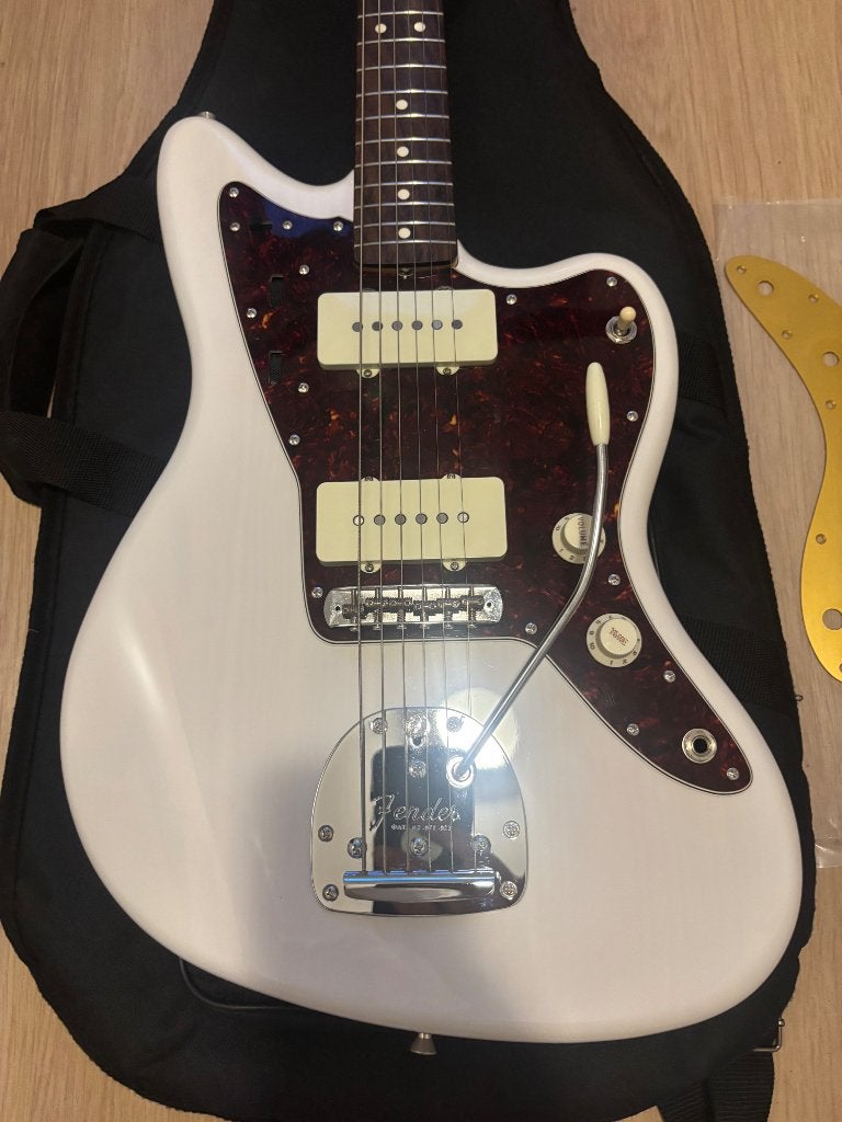 Ruil? Fender Heritage 60‘ Jazzmaster RW FB, Blonde nitro, Ophalen, Zo goed als nieuw, Solid body, Fender
