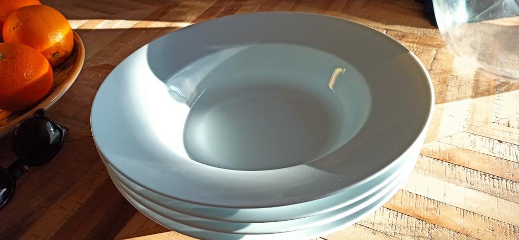 4 diepe IKEA 365+ pasta borden, Ophalen, Zo goed als nieuw, Bord(en), Effen