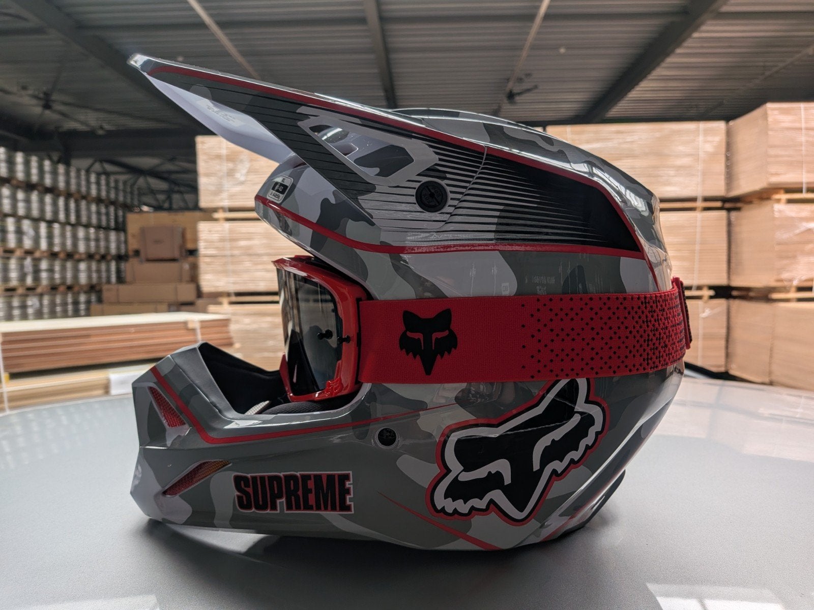 Fox Supreme DMX Offroadhelm + Fox Vue Core Flo Red Goggles, XL, Ophalen of Verzenden, Nieuw met kaartje, Overige merken