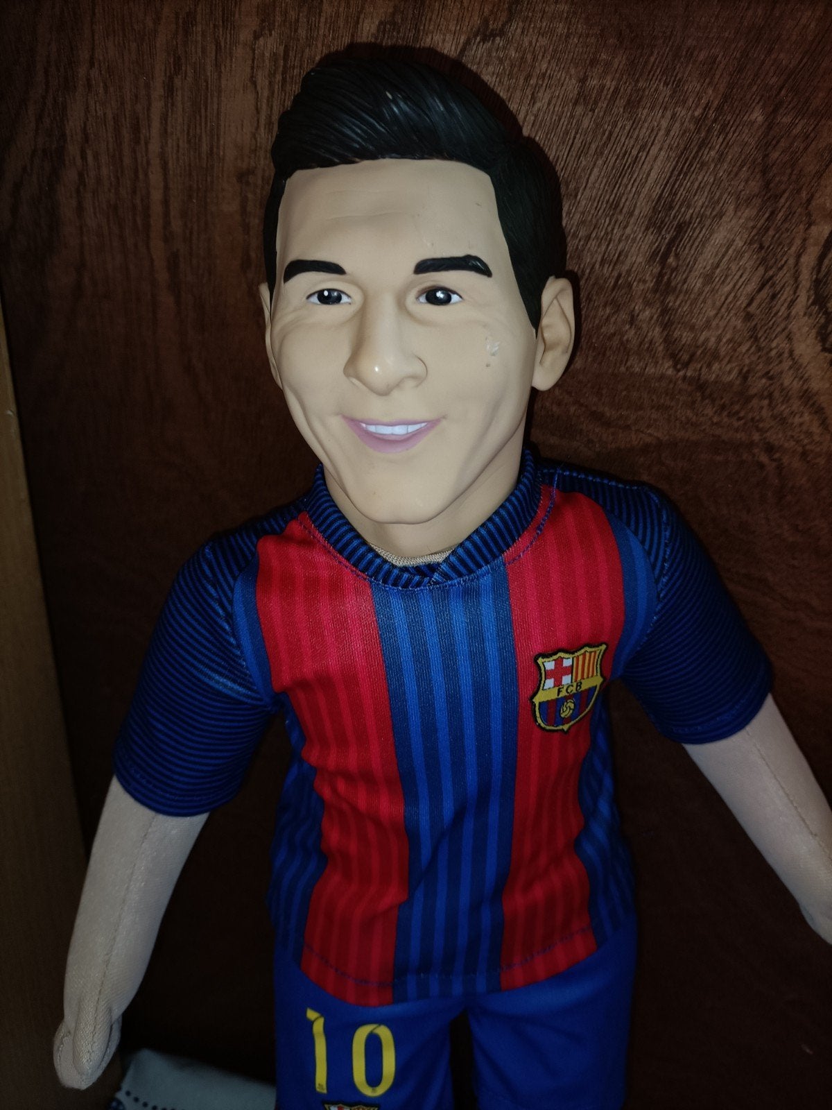 Messi knuffel Unicef 45 cm groot, Ophalen of Verzenden, Zo goed als nieuw