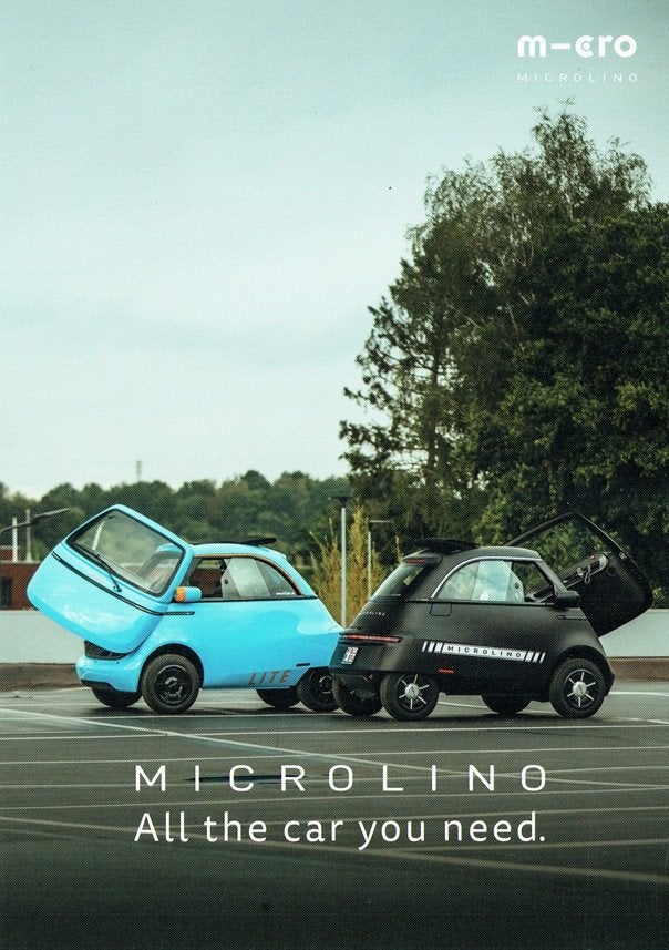 Kaart Microlino en Microlino Lite (Belgische uitgave - 2025), Boeken, Verzenden, Zo goed als nieuw, Overige merken
