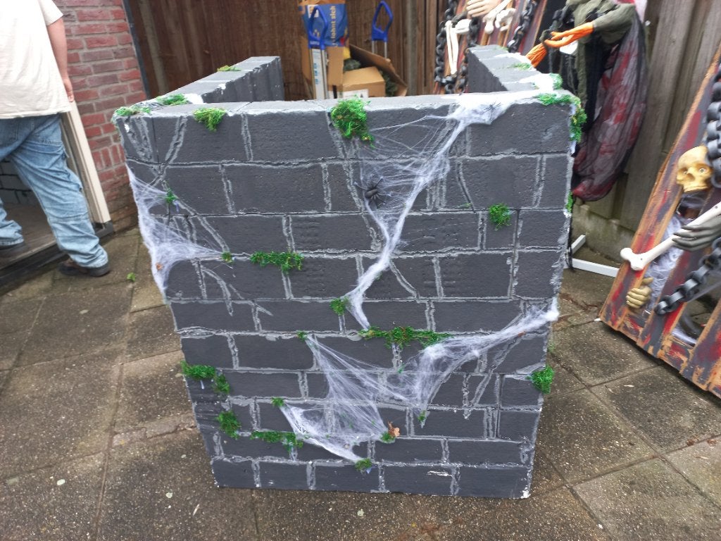 Halloween put piepschuim, Ophalen, Gebruikt, Versiering, Halloween of Griezel