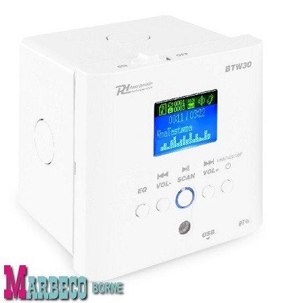 Muziek inbouw unit, FM, Bluetooth, USB, Audio Versterker, Overige typen, Info@marbeco.nl, Power Dynamics, Nieuw