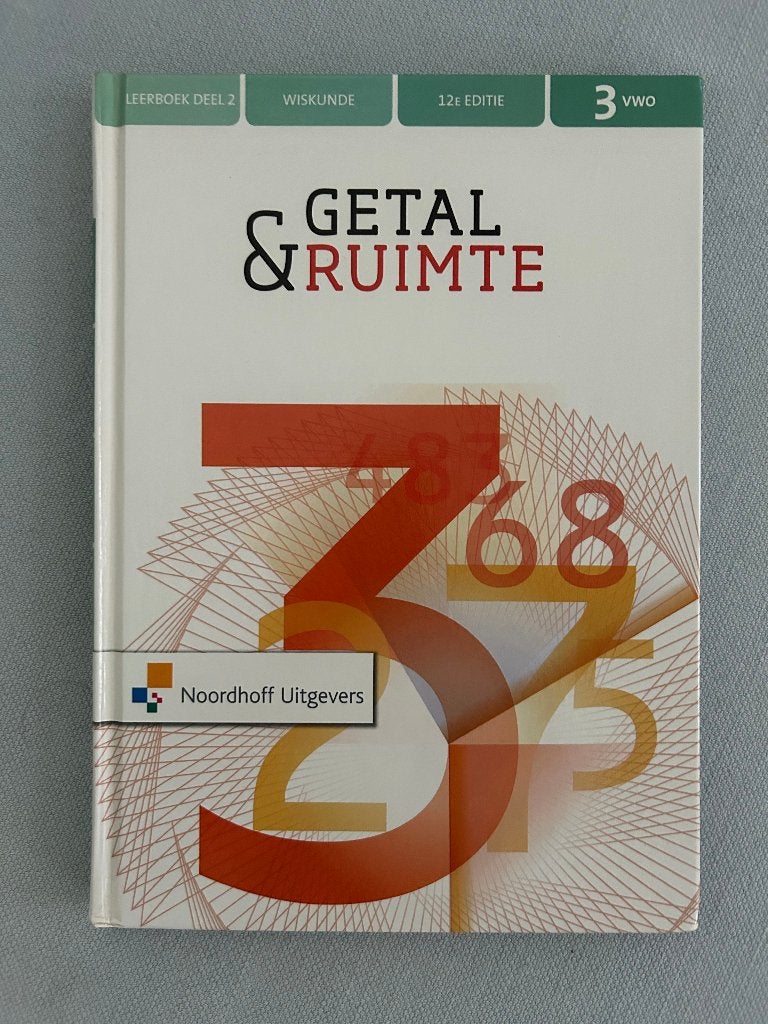 Getal & Ruimte Leerboek 3 VWO deel 2 hardcover NIEUW, Nieuw, Ophalen of Verzenden, WO, Noordhoff Uitgevers