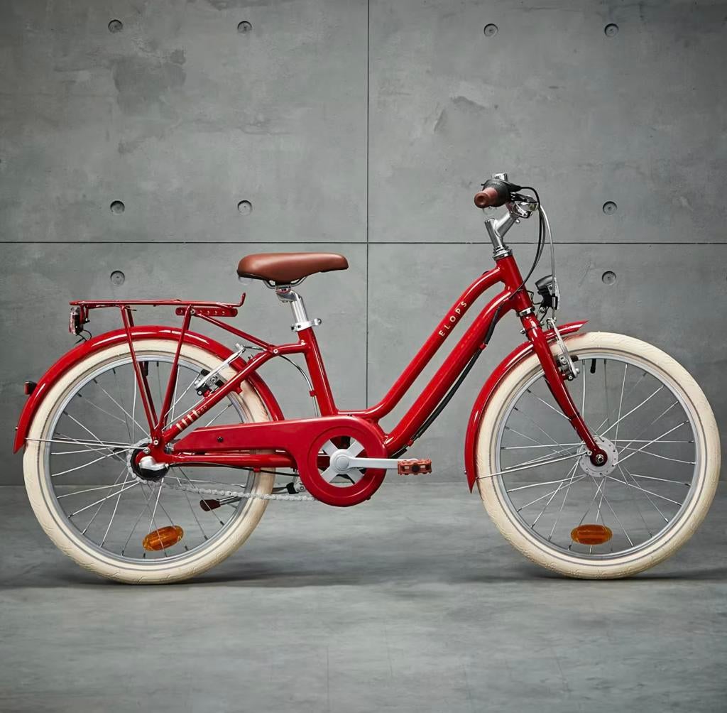 Stadsfiets voor kinderen Elops 900 rood 20 inch 6-9 jaar, Ophalen of Verzenden, Zo goed als nieuw, 20 inch of meer