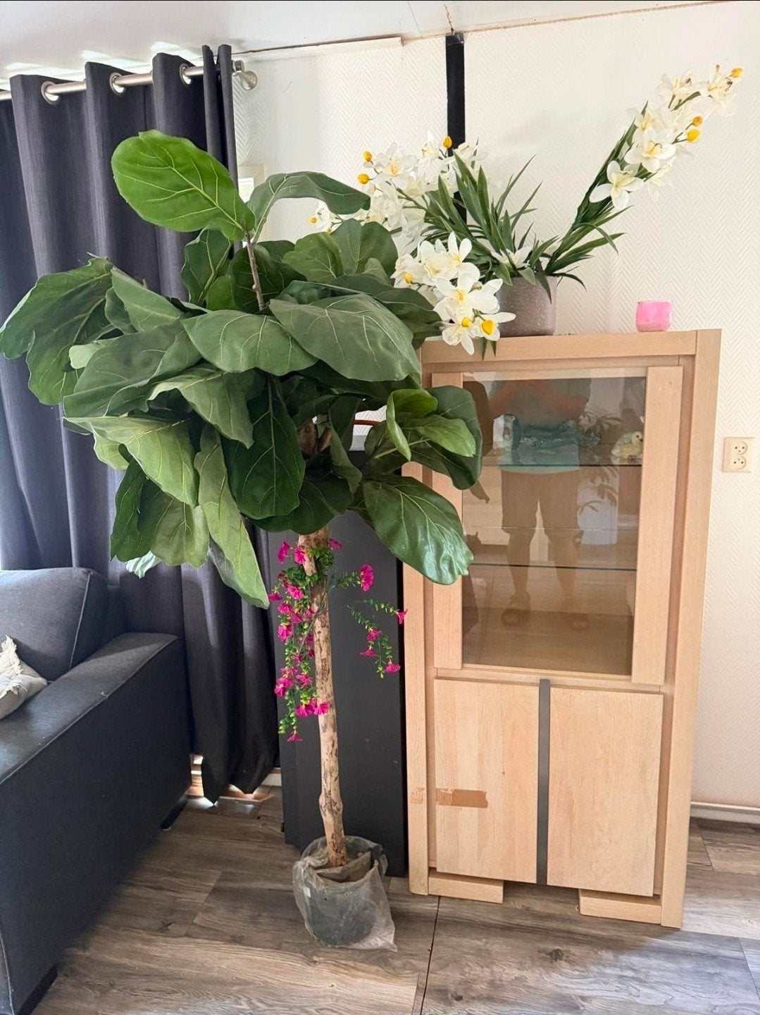 Mooie Ficus en Palm planten, Groen, Kunstplant, Ophalen of Verzenden, Zo goed als nieuw