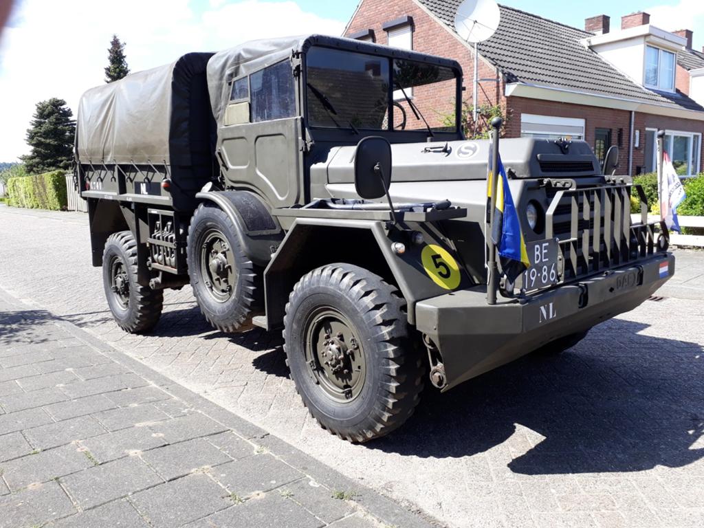 DAF YA126 + Case-Boddy trailer M101A1, Ophalen of Verzenden, Gebruikt