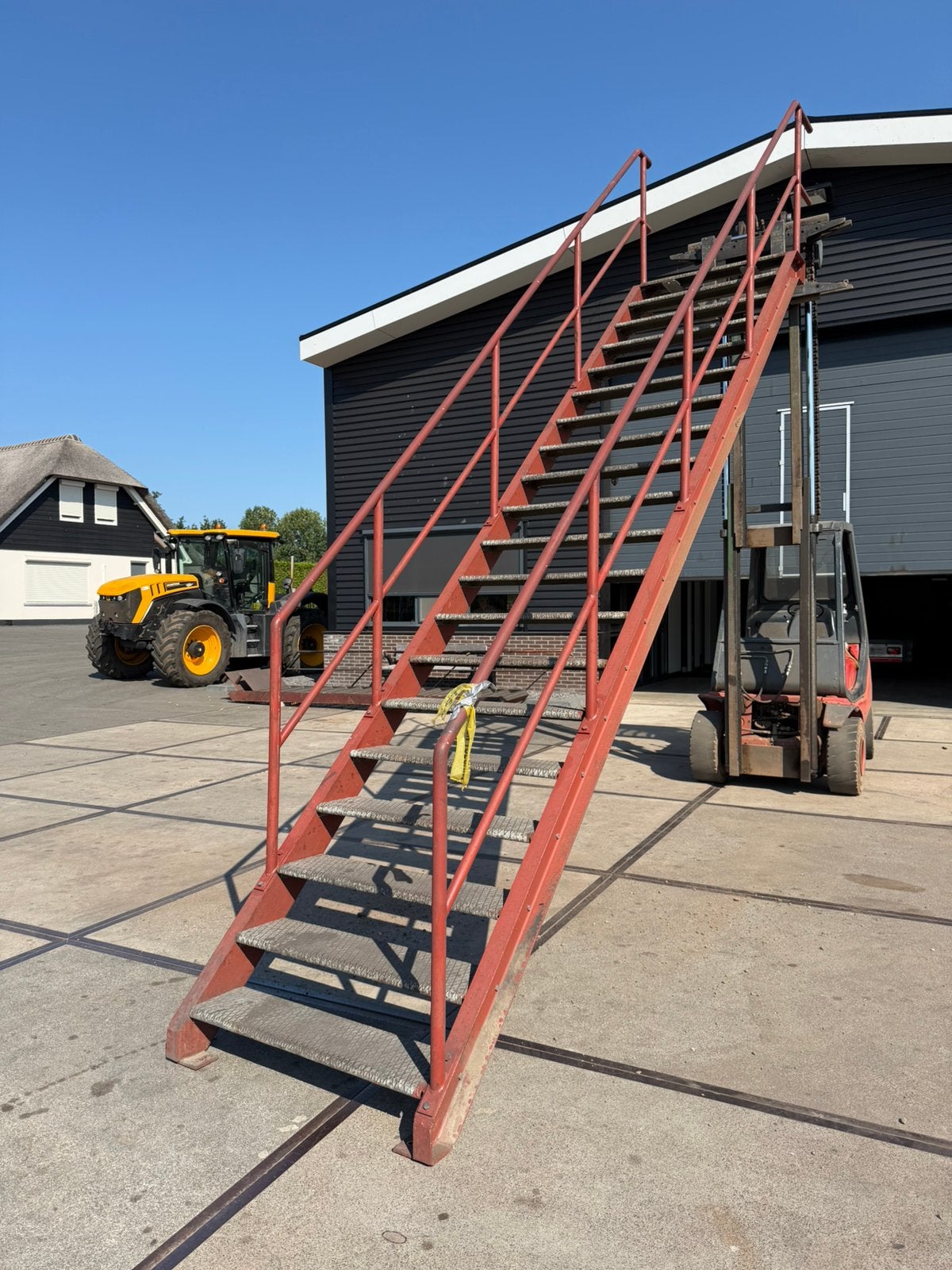 Stalen steektrap bordestrap wenteltrap trap trappen, Ophalen of Verzenden, Zo goed als nieuw, 2 tot 4 meter