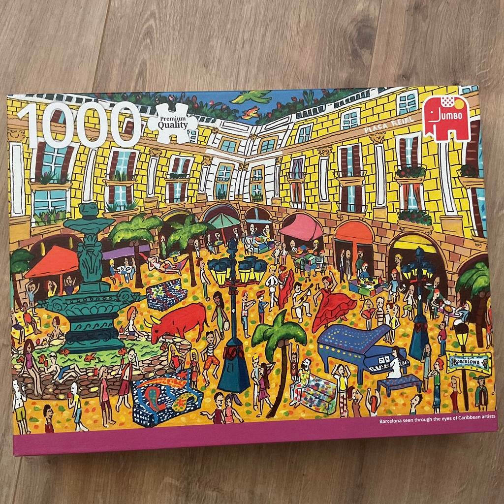 Legpuzzel Barcelona 1000 stukjes, Ophalen, 500 t/m 1500 stukjes, Zo goed als nieuw